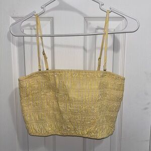 a new day Yellow Smocked Camisole
